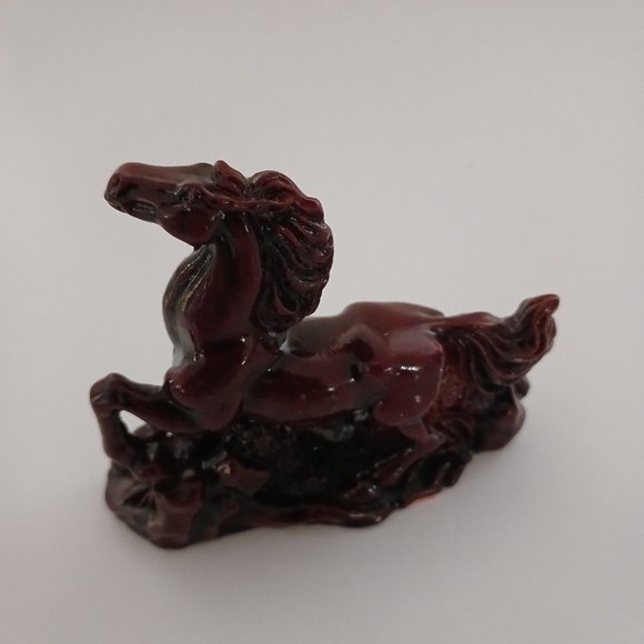 Vintage Small Laughing Lucky Buddha Statue Red Resin and Feng Shui Dragon Lot - Picture 3 of 15